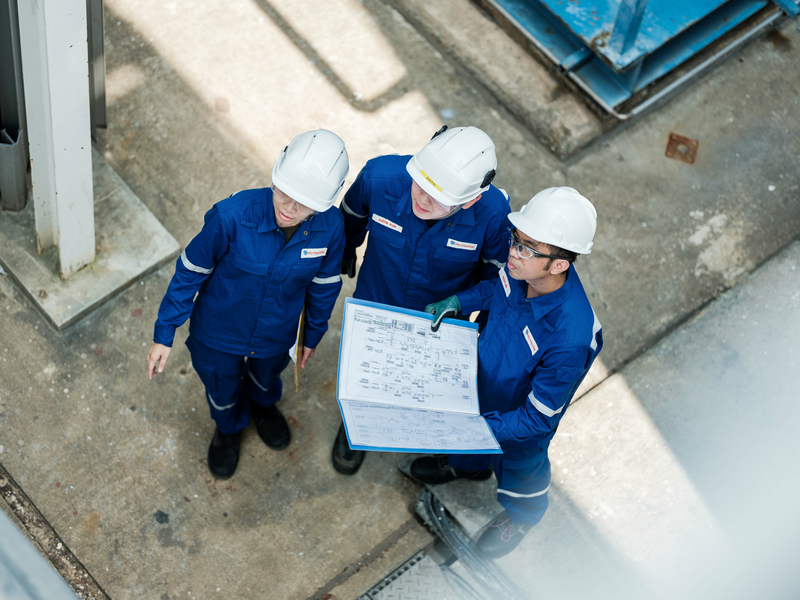 Men working